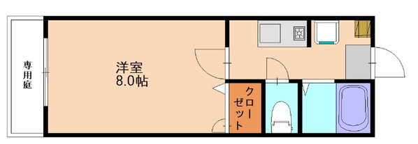 南福岡駅 徒歩7分 1階の物件間取画像